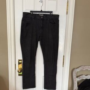 Travis Mathew Men's Dark Gray Straight Jeans